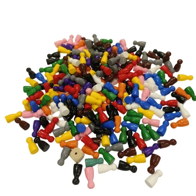Board Game Root - 100 Pcs Colorful Wooden Chess Markers