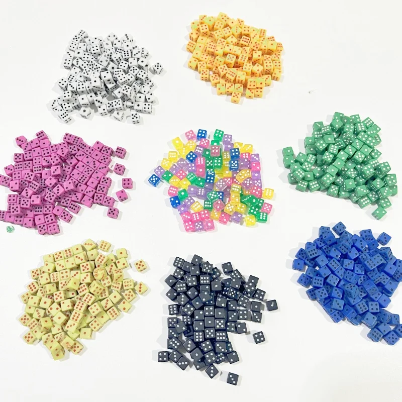 Board Game Root - 12colors 100Pcs 5mm Solid Transparent Mini