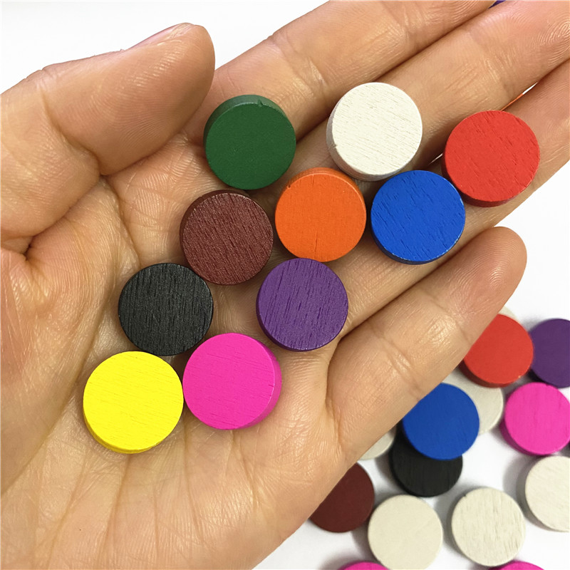 50pieces 15*5MM 11 Colors Wood - Board Game Root 评论和价格