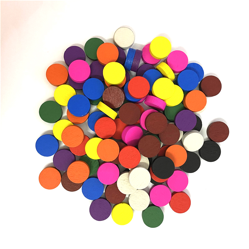 50pieces 15*5MM 11 Colors Wood - Board Game Root 评论和价格