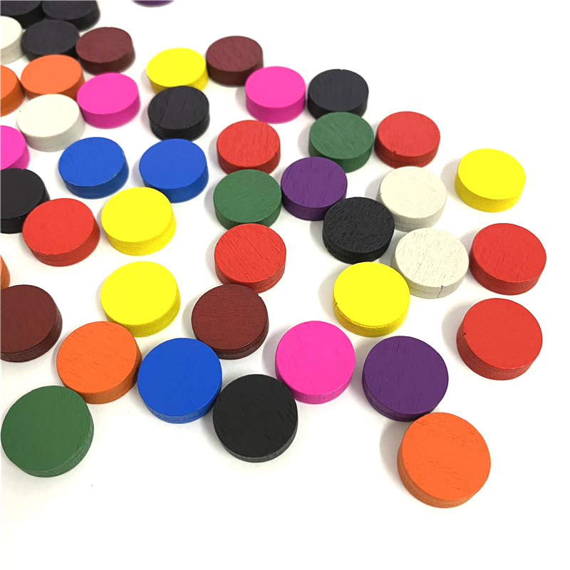 50pieces 15*5MM 11 Colors Wood - Board Game Root 评论和价格