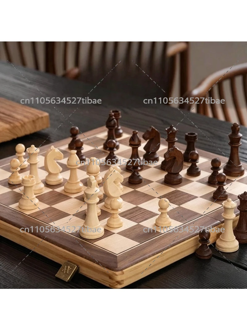Magnetic Chess Set Solid Wood  - Board Game Hotel 评论和价格