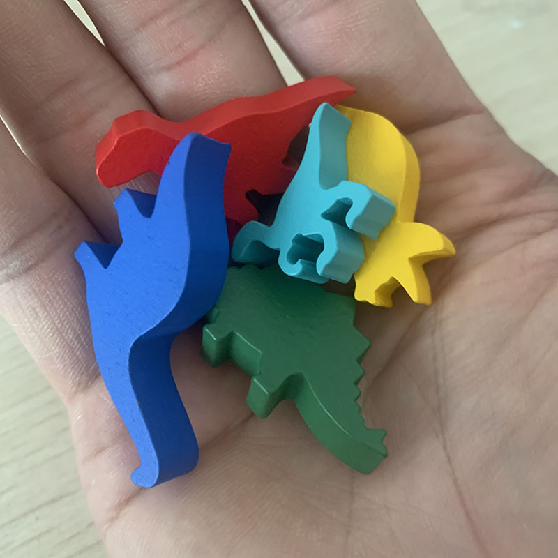 5 Pcs/set Wooden Dinosaur Boar - Board Game Root 评论和价格