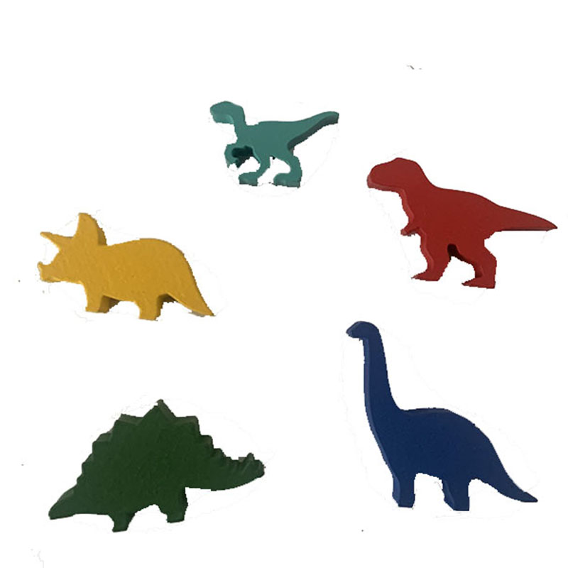 5 Pcs/set Wooden Dinosaur Boar - Board Game Root 评论和价格