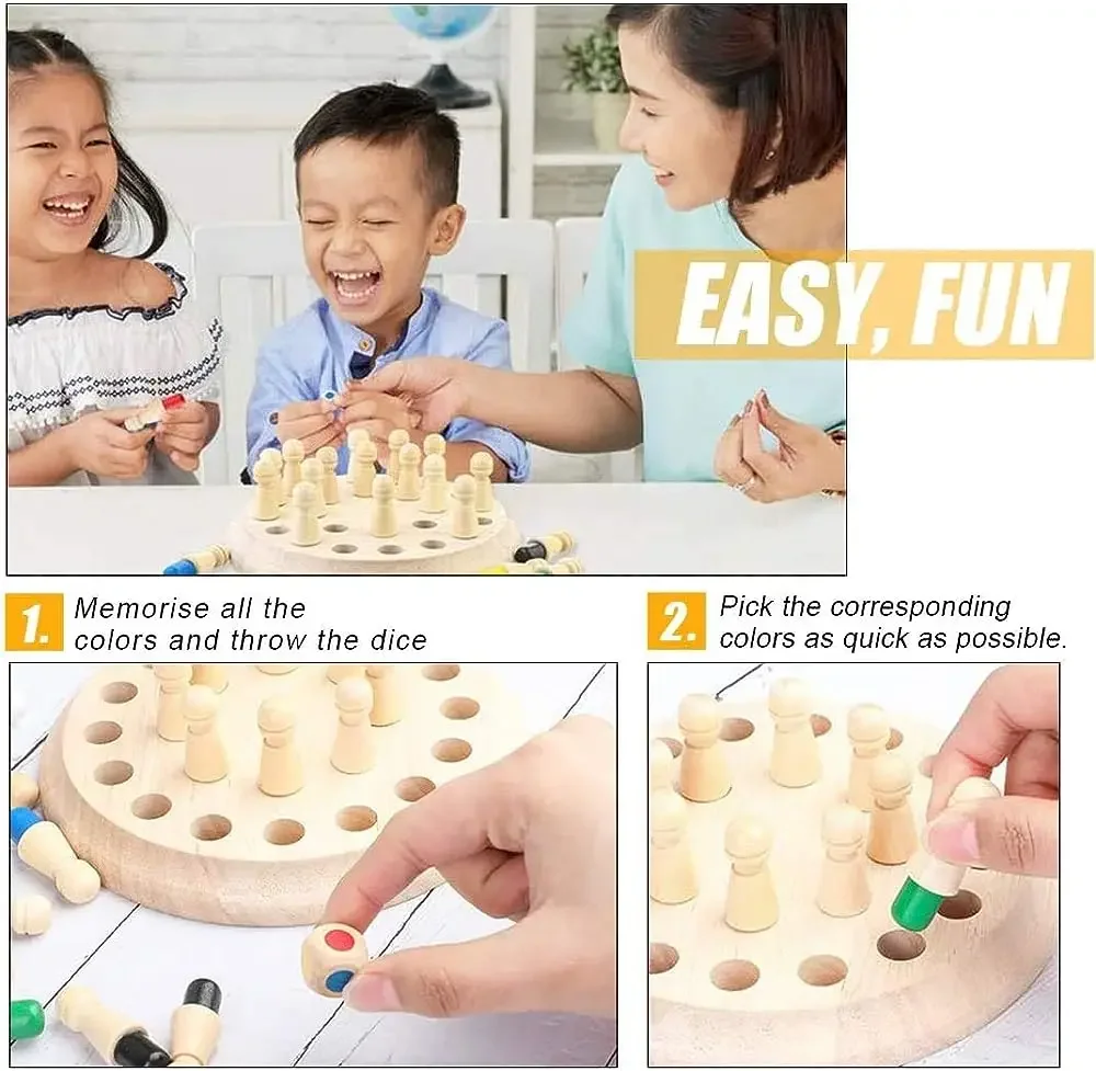 1PC Wooden Memory Match Stick  - Board Game Recommendation 评论和价格