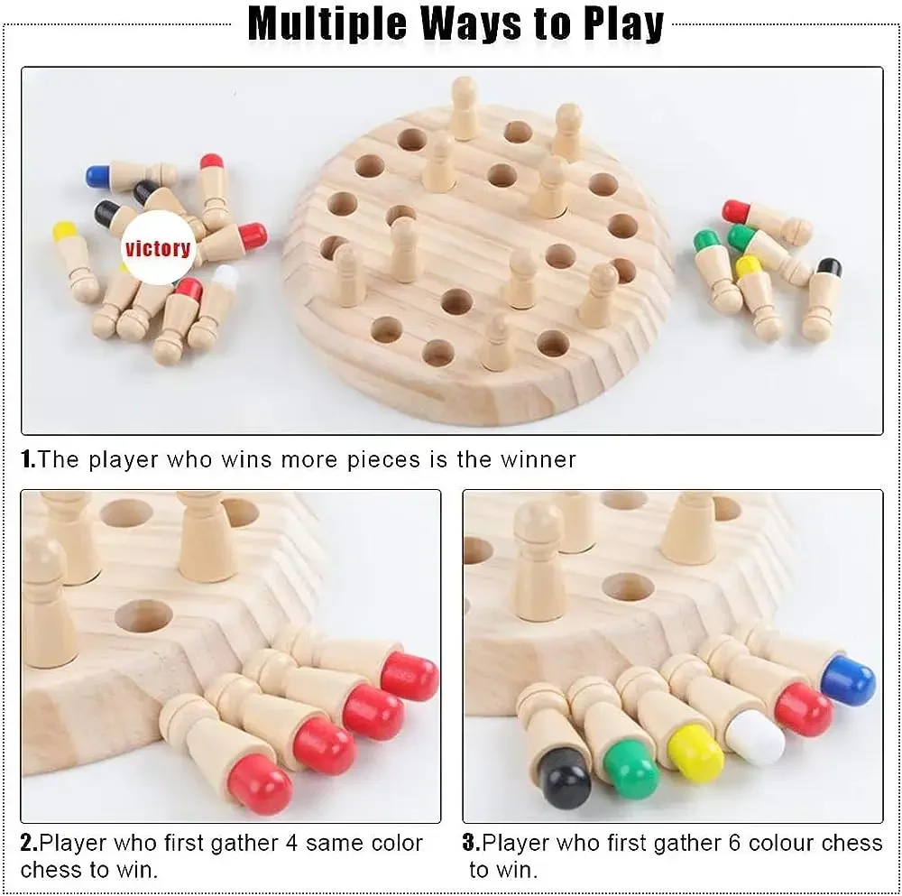 1PC Wooden Memory Match Stick  - Board Game Recommendation 评论和价格
