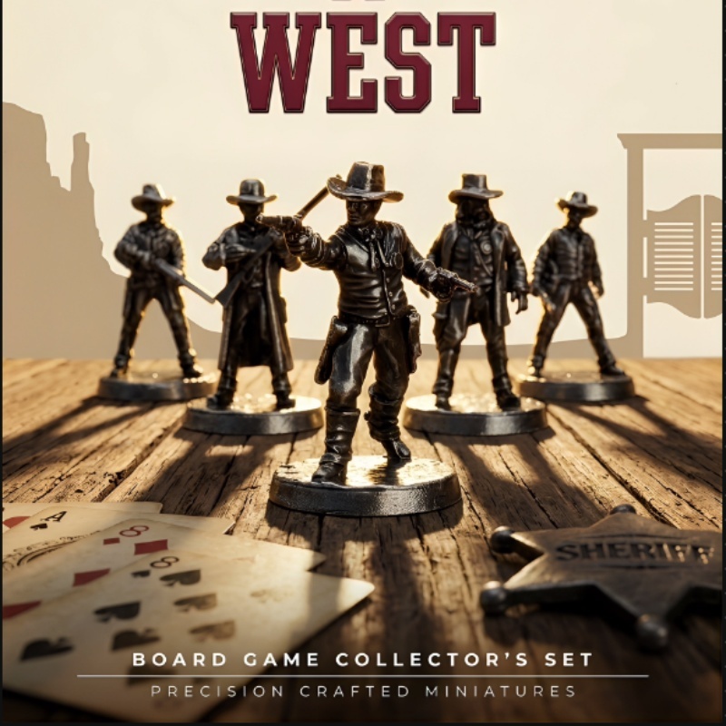 Wild West Metal Miniatures Set - Board Game Wild Wild 评论和价格