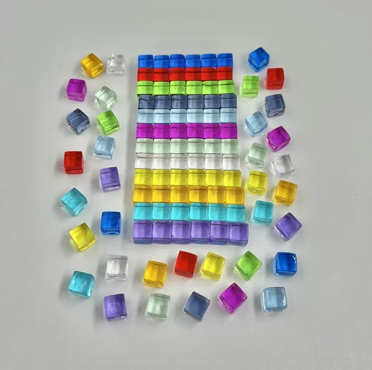 100Pcs Cube Colorful Crystal C - Board Game Root 评论和价格