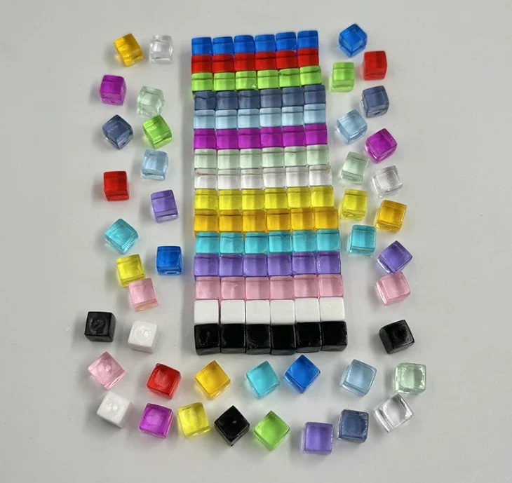 100Pcs Cube Colorful Crystal C - Board Game Root 评论和价格
