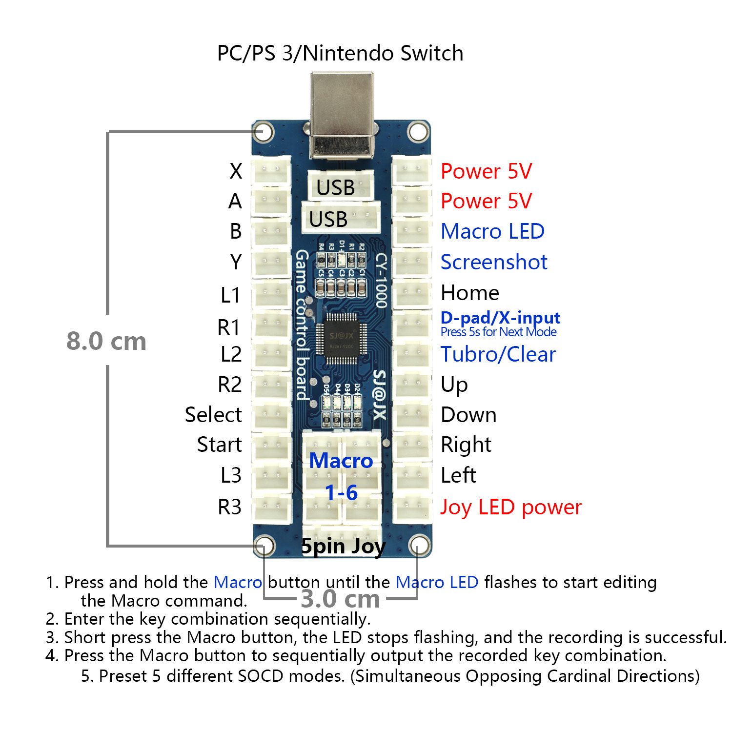 SJ@JX Arcade Game USB Encoder  - Board Game Nintendo Switch 评论和价格